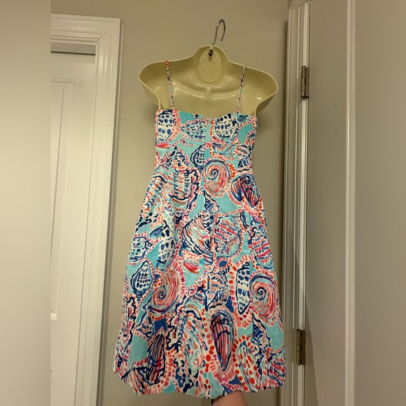 Lilly Pulitzer  Dress in Blue and Pink Print size 4 - Picture 6 of 6